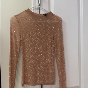 Mauve Embellished Top
